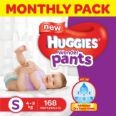 [50% off] Huggies Wonder Pants Diapers Monthly Pack, Small (168 Count)