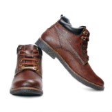BACCA BUCCI MEN Brown Leather BOOTS