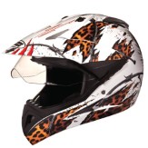 Studds Motocross D1 Helmet With Visor (White N12, L)