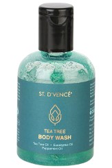 ST. D'VENCÉ Bath & Body Wash- Pure & Natural Antifungal Tea Tree Oil, Eucalyptus Oil and Peppermint Oil Antibacterial Soap (100 ml )