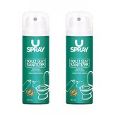 Uspray Toilet Seat Sanitizer - 50 ml (Pack of 2)