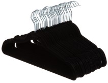 AmazonBasics Velvet Suit Hangers - Black (Set of 30)