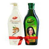 Dabur Almond Shampoo for Shiny Hair 350ml with Dabur Amla Hair Oil 450 ml Free