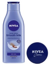 Nivea Smooth Body Milk, 200ml with Free Nivea Creme, 60ml