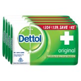 Dettol Original Soap, 125g (Pack of 4)