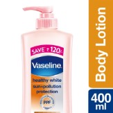 Vaseline Healthy White Sun + Pollution Protection Body Lotion, 400ml