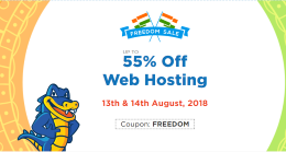 Hostgator 55% off on web hosting Valid only on 13-14th August