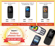 Feature Phone Fest Up to 40% OFF at amazon
