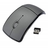 TecMac New Folding Mini Wireless Mouse 2.4GHz Arc Optical with USB Receiver 