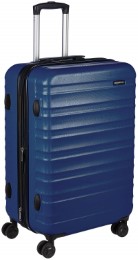 AmazonBasics Hardside Suitcase with Wheels, 24"(61 cm), Navy Blue