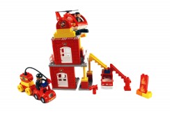 Toyhouse Fire Station Blocks, Multi Color (55 Pieces)