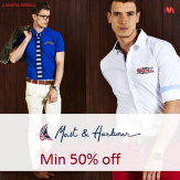 Mast & Harbour Clothing at Minimum 50% Off starts from Rs. 399 at Myntra