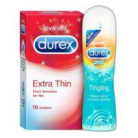 18+ Durex Cool Lube Plus Extra Thin (10s)