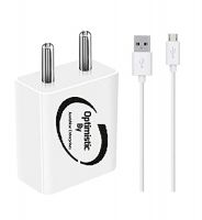 2 AMP Single Port Mobile Charger with 1 Meter Cable (White)