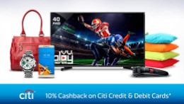 Citi Credit and Debit Cards Extra 10% cashback on Rs. 5999 at Flipkart