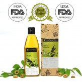 Soulflower Olive Hair Oil, Hair Growth, Skin, Face Massage, Nourishment & Moisturization, Fine Lines & Wrinkles, Strengthen Hair Roots, 100% Pure, Natural & Cold-Pressed, Olive Fruit, Vitamin E, 225ml