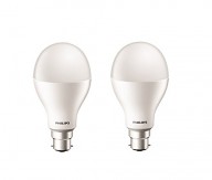Philips Stellar Bright 20-Watt Round LED Bulb (Pack of 2, Cool Day Light/Crystal White)