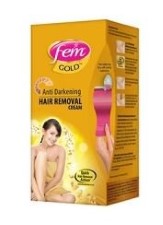 Fem Gold Anti Darkening Hair Removal Cream - 40 g (Pack of 2) Rs 82 Amazon
