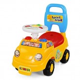 Toyshine Buzzing Car Rider Ride-on Toy with Music, 1.5-3 Years, Yellow