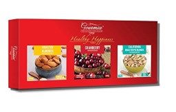 Gourmia Diwali Gift Pack, 300g (Roasted Almonds, Pistachios and Cranberry) At Amazon