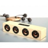 Live Tech Jalsa Wireless Wooden Speaker with Powerful Sound BS02 (Maple Brown Color)