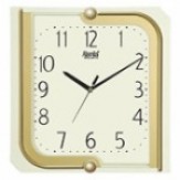 Ajanta Quartz Plastic Wall Clock (26.3 cm x 4 cm x 24.7 cm, Ivory)