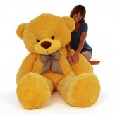 kashish trading company- Soft Toys Extra Large Very Soft Lovable/Huggable Teddy Bear for Girlfriend/Birthday Gift/Boy/Girl - 5 Feet (150 cm, Yellow)