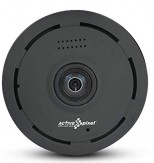 Active Pixel Wireless Wifi 1.3Mp Camera 360 Degree Fisheye HD View With IR Night Motion Detection (Black)