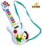 Toyzrin Musical Guitar for Kids with Lights, 8 Sounds