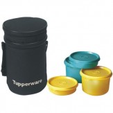 Tupperware Executive Plastic Lunch Set with Bag, 4-Pieces