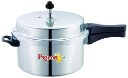 Pigeon Deluxe Aluminium Pressure Cooker, 7.5 Litres Rs 1277 At Amazon
