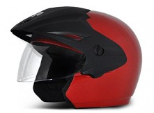 Vega Cruiser CR-W/P-R-M Open Face Helmet (Red, M)