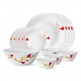 Larah by Borosil Microwave Safe Dinner Sets at upto 50% Off at Amazon