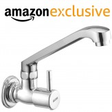 ALTON GRACE 3805 Brass Sink Cock With Swivel Spout/Wall Mounted (Chrome)