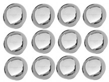 Smart Shophar Stainless Steel Door knob Bristol Silver Pack of 12 Pieces