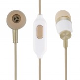 Live Tech Stereo Earphone with Mic EP03 (White and Beige Color)
