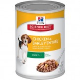 Hill's Science Diet Puppy, Chicken & Barley Entrée Canned Dog Food, 370 gm