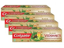 Colgate Swarna Vedshakti Toothpaste - 200gm (Pack of 4)