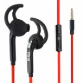 PTron Swift Headphone Wired Earphone in-Ear Headset with Mic for All Smartphones (Red)