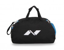 Nivia Sports Space 5412Bb Gym Bag (Black, Blue)