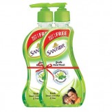 Santoor Gentle Hand Wash - 215 ml (Fresh Sweet Lime Peel and Tulsi, Buy 1 Get 1 Free)