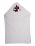 Mee Mee Soft Premium Baby Towel with Hood (White)