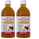 HealthVit Apple Cider Vinegar - 500 ml (Pack of 2) Rs. 520 at  Amazon