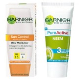 Garnier Sun Control SPF 15 with Power Active Neem Face Wash, 50g Rs. 139 at Amazon