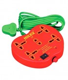 Hilex 5+1 apple shape Extension cord with 2.75 Meter wire (3 Pin and 2 Pin)