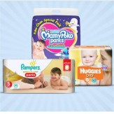 Branded diapers up to 37% off +  Buy 2 items save 5%; Buy 3 or more save 10% at flipkart