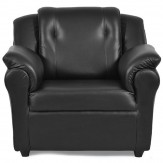 Furny York Single Seater Sofa ( Black)