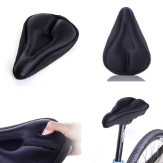 AFS- Silicone Gel Thick Soft Bicycle Bike Cycling Gym Cycle Cycling Saddle Seat Cover Cushion Pad