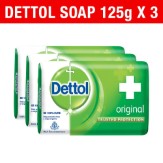 Dettol Soap Value Pack, Original - (3 Pieces X 125 g) 