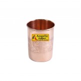 Angelic Copper Emborsed Glass, 200 ml, Brown